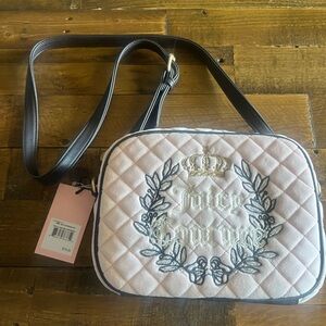 Juicy Couture Pink Clay Chocolate Royal Couture Crossbody Bag Nwt sale